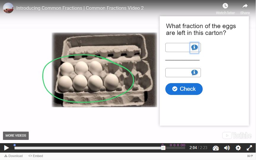 Photo of an interactive question