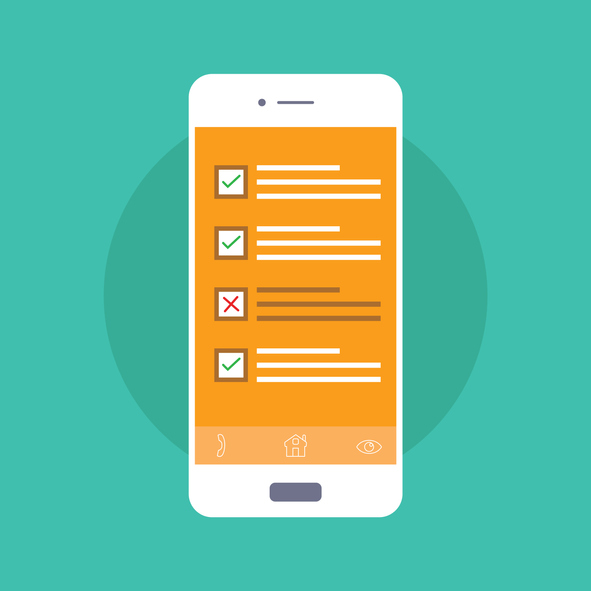 Quiz on a smartphone