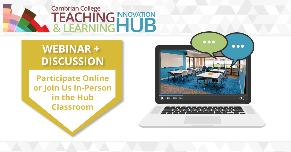 Participate online on your own or join us in the Hub classroom where we will view together and have a discussion.