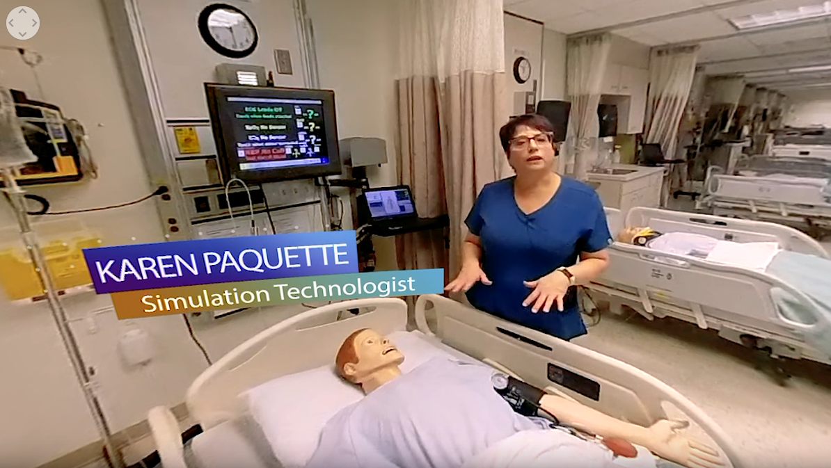 Screenshot of a 360 Video